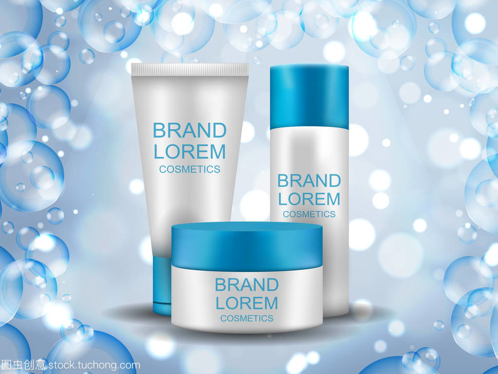 奶油。現(xiàn)實。化妝品。抽象背景。為您的設計