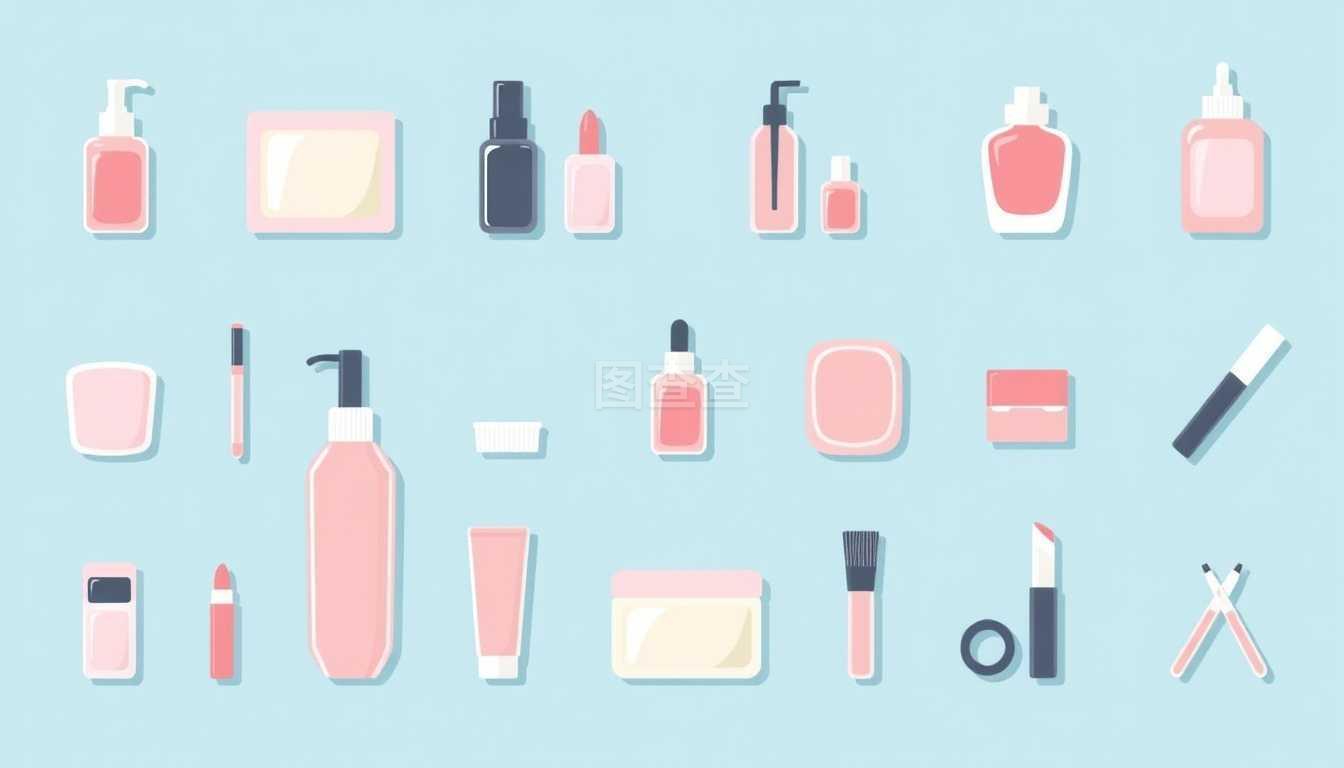 美甲,化妝品和美容圖標隔離在白色粉紅色,黑色