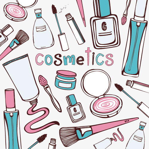 簡筆畫化妝品高清素材 化妝品 手繪畫 簡.