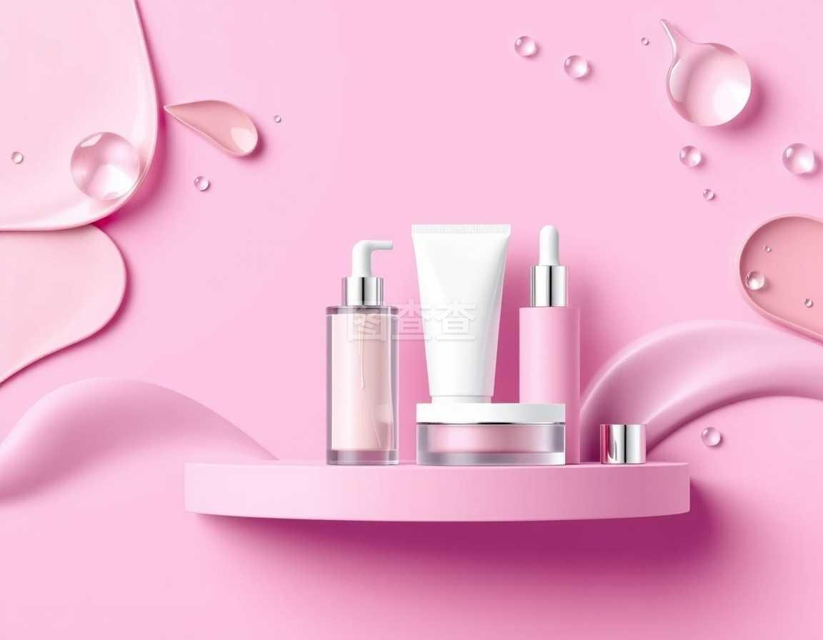 為廣告或雜志背景設計化妝品產品模板.3d寫實矢量圖示.eps10.為廣告或雜志背景設計化妝品產品模板.3d寫實矢量圖示