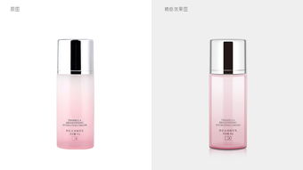 化妝品保濕潤顏水乳霜粉色瓶子包裝 淘寶 ps與ai聯合精修產品圖