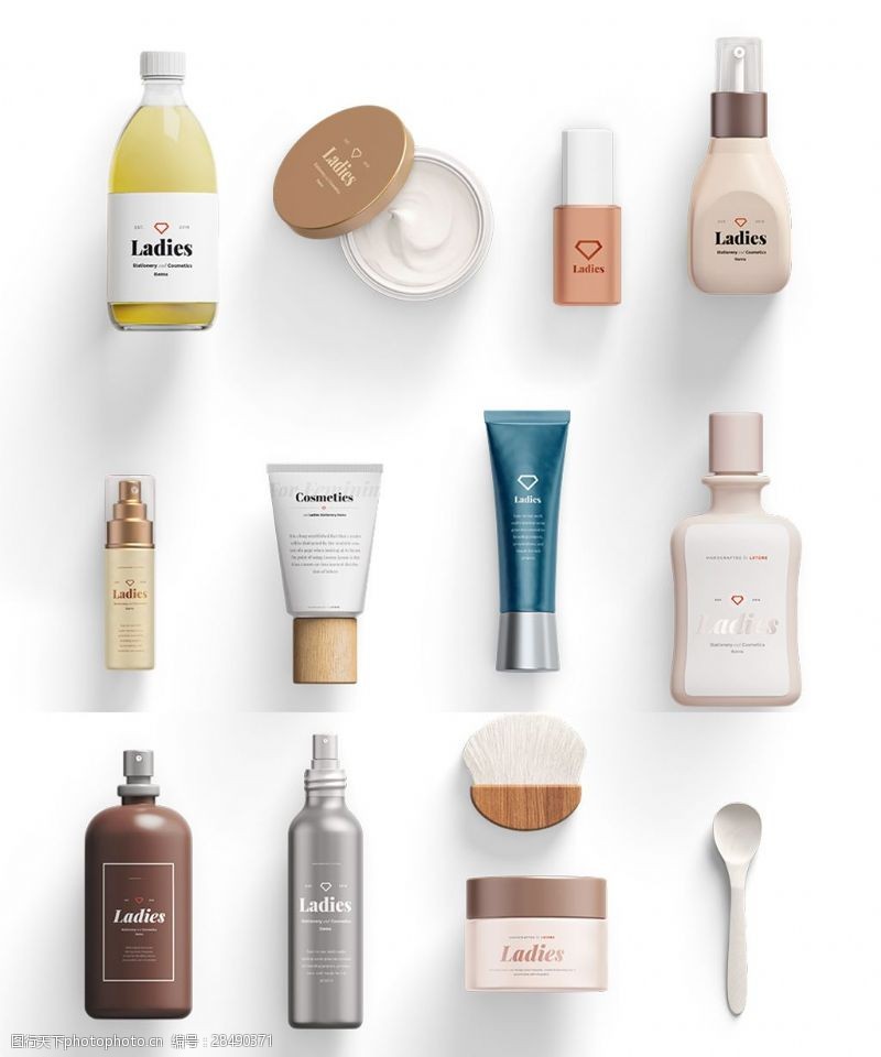 各種化妝品素材圖片素材